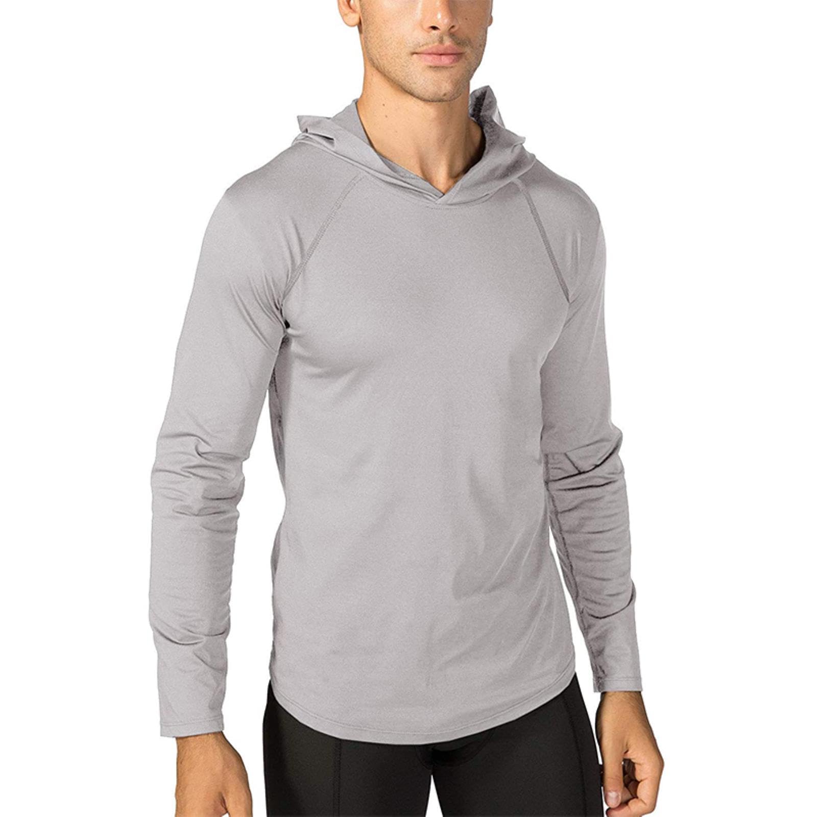 Uomini Protezione Solare Manica Lunga Anti UV Beach Estate Felpa Con Cappuccio T Shirt Multi Colore Rashguard