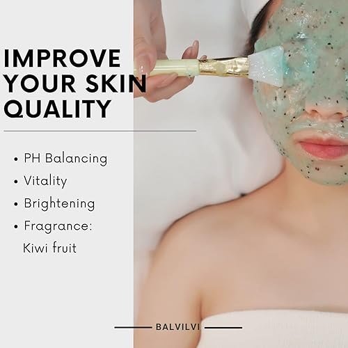 Miniatura 2 de Máscara de gelatina de kiwi y globos de hielo para tratamientos faciales