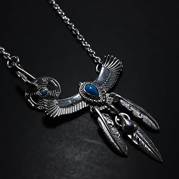 ターコイズとシルバー925のフープネックレス シルバー925 シルバーコインネックレス メンズ silver925