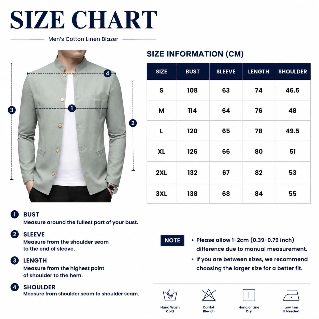 Blazer Casual De Lino para Hombre Chaqueta Ligera De Verano con Cuello Alto Y Estilo Mandarín. Chaqueta Deportiva Elegante E Informal para Hombre. Chaqueta De Traje Casual De Negocios para El Traba