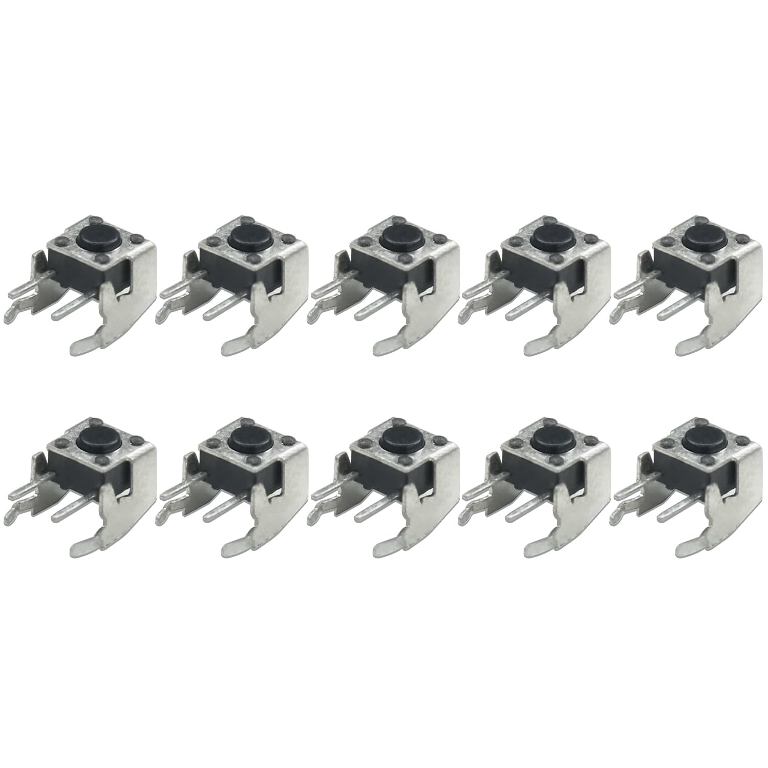 Electronic Spices 6x6x4.3mm 2 Pin Right Angle Push Button Momentary Tactile Switch Pack of 10 (B0D78QNZSR) Amazon Price History, Amazon Price Tracker