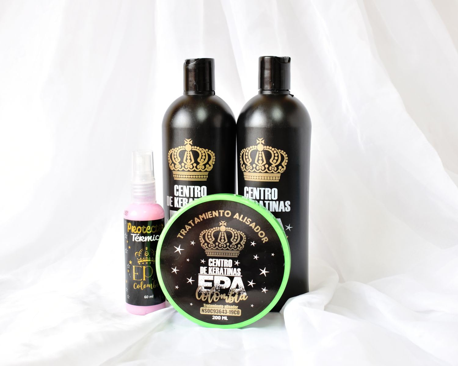 EPA COLOMBIA Keratina | Con BIOTINA, Aceite de Argán, Ricino, Proteínas y Aminoácidos. Repara, hidrata, suaviza y da brillo espejo. Orgánico. Libre de formol y amoníaco. 100% liso 4-6 meses.