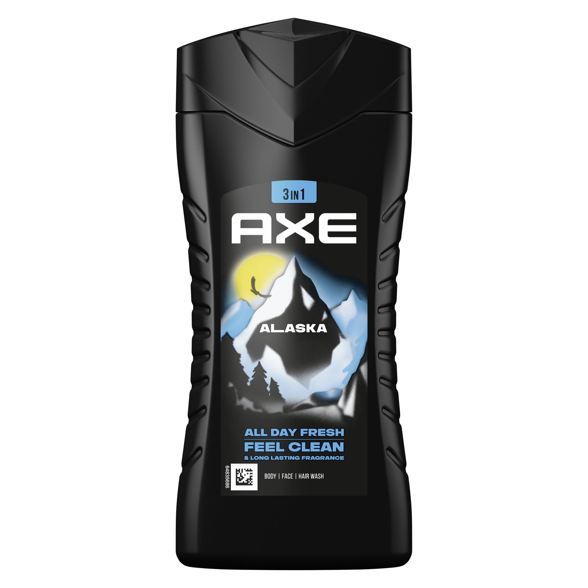 Axe 3-in-1 Duschgel & Shampoo Alaska für langanhaltende Frische und Duft nach der Dusche dermatologisch getestet 250 ml