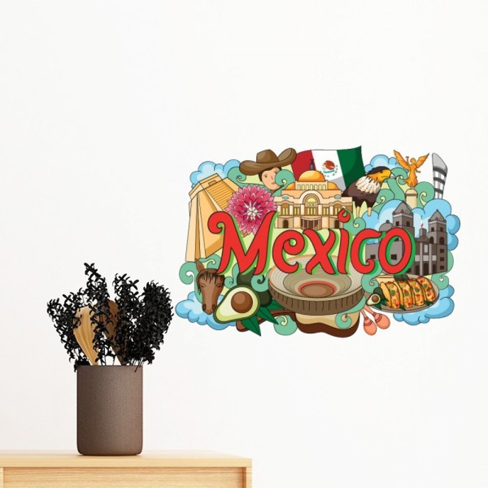 Sticker mural Mexique Teotihuacan pour transformer la décoration de votre chambre