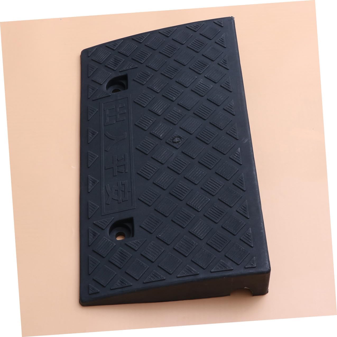 Plastic Car Threshold Ramp 50x27x9cm Black Rubber Vehicle Loading Slope Ramp for Driveway Dock Motorcycle Wheelchair Accessories