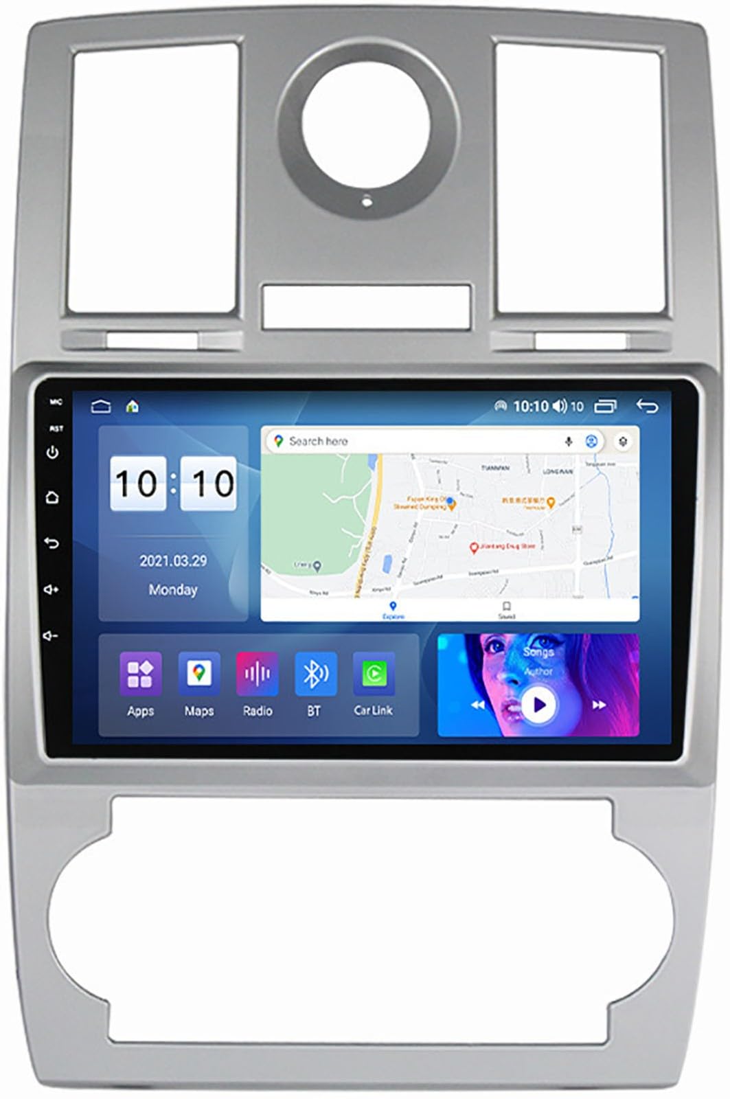 Navegador GPS Android 12 y CarPlay para Chrysler 300C y Jeep 2004-2011