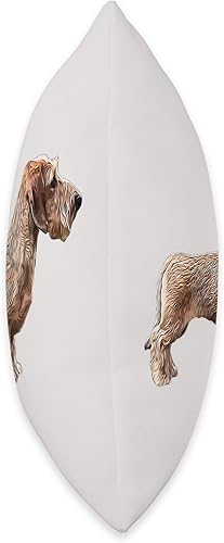 Miniatura 2 de ElegantCat Wire Dachshund Mini Almohada de belleza en miniatura roja 18 x 18 pulgadas multicolor