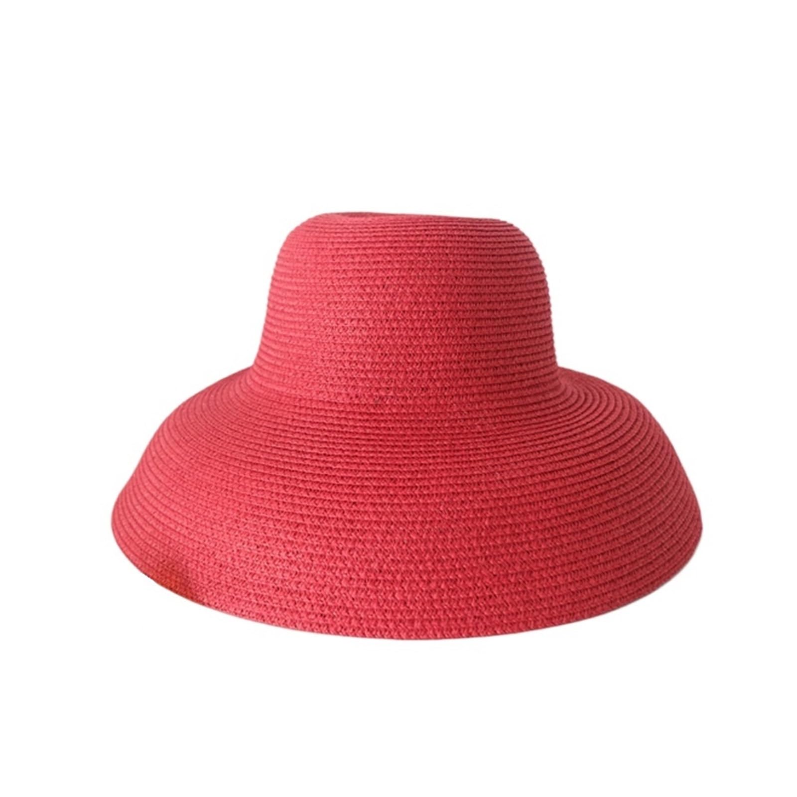 Chapeau de paille style femme, casquette soleil plage à grand bord