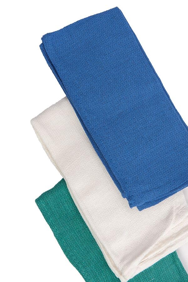 Cardinal Health™ Surgical Towel, Standard Cotton, Blue, Nonsterile, 17 X 23IN, 28700-999, Case of 200