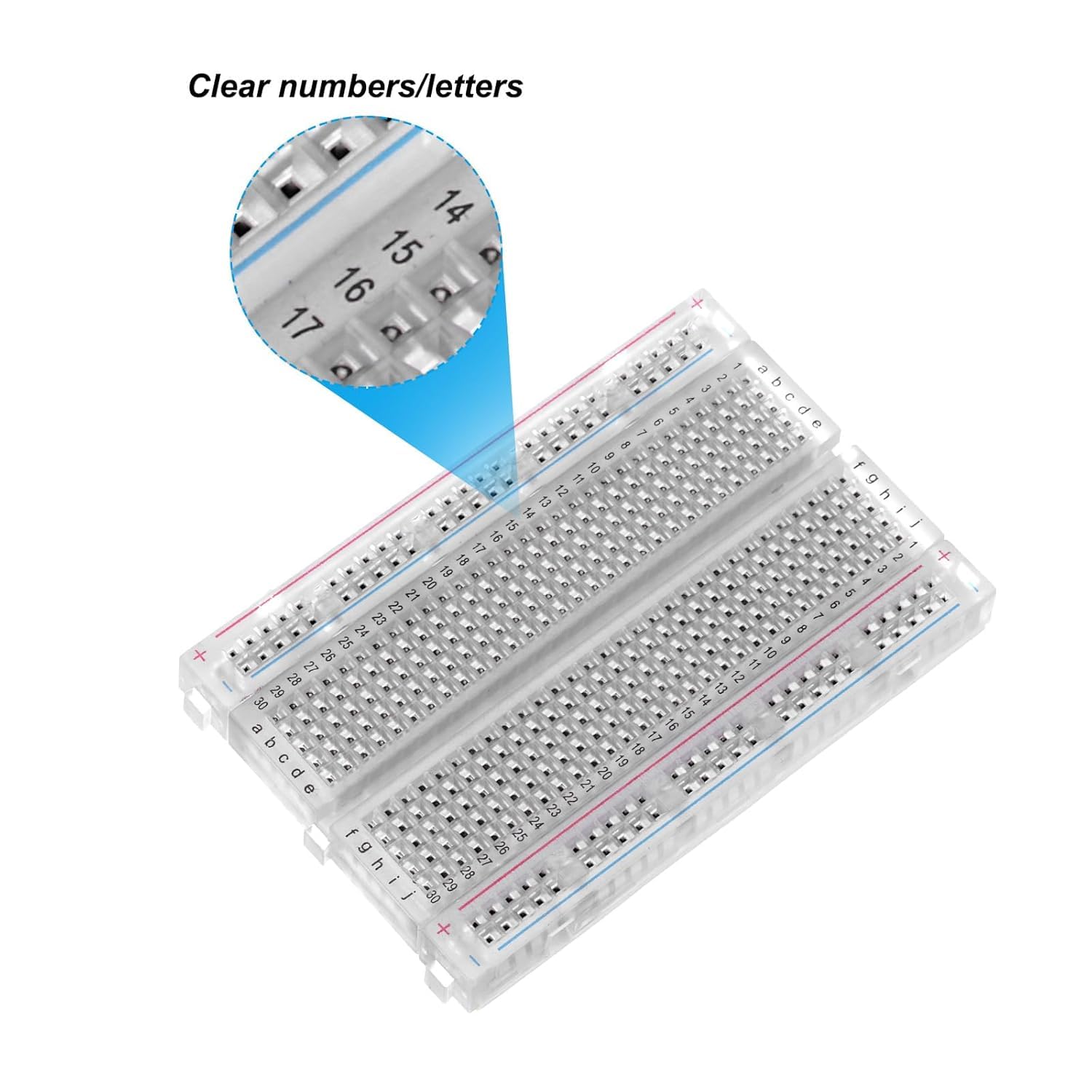 Kit breadboard senza saldatura, 2×830 punti mini breadboard, 2×400 punti mini breadboard, 120 pezzi 20 cm cavetti jumper Dupont, breadboard kit compatibile Arduino e Raspberry Pi