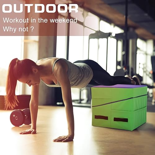 Miniatura 5 de BLKMTY Colchoneta de gimnasia inclinada para gimnasia, tapete de gimnasia inclinada para gimnasia, tapete de cuña de queso para niños, para