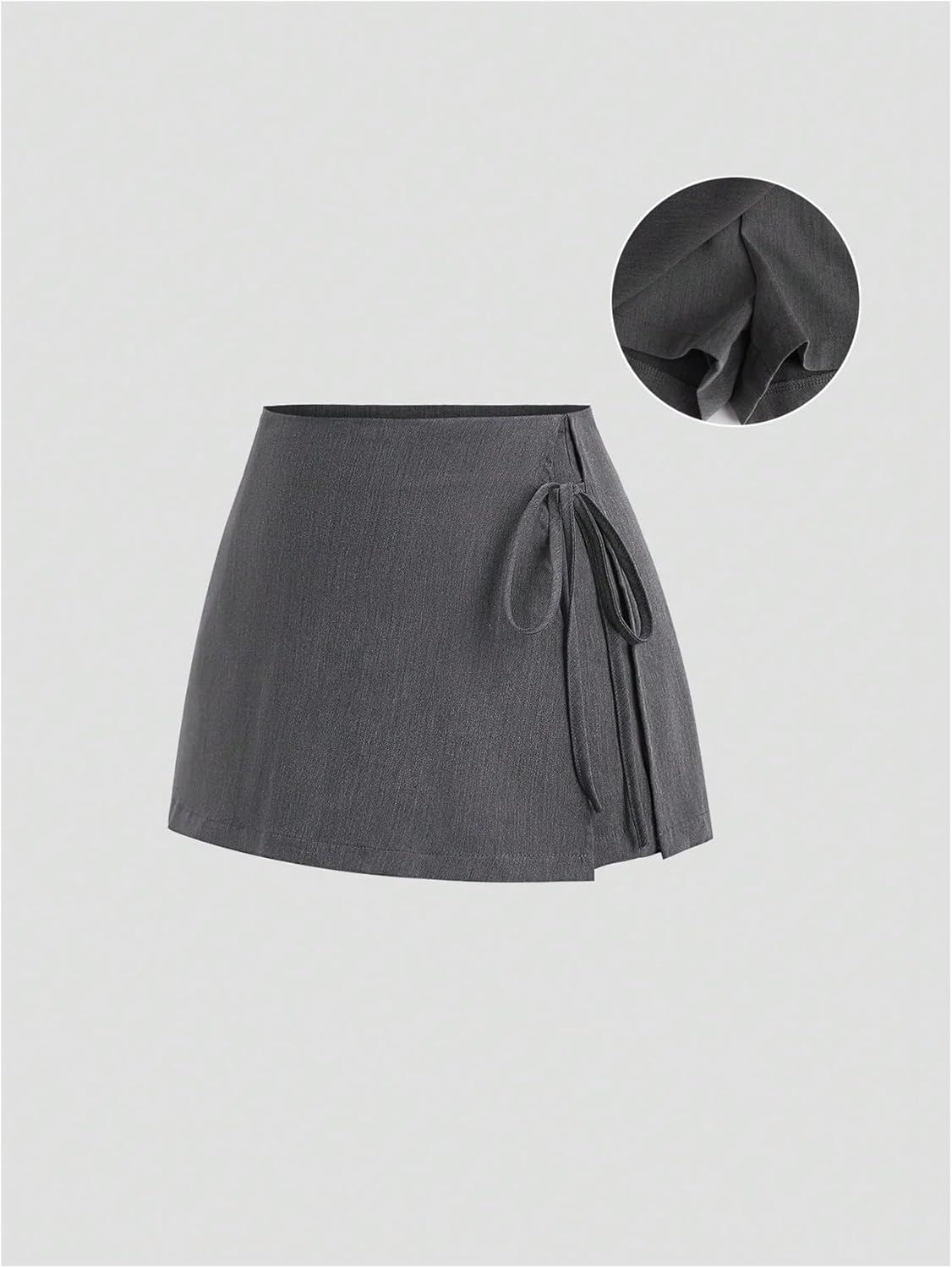 Floerns Women's Cute Tie Side Mini Skorts Split Going Out Coquette Skirt Shorts - Image 4