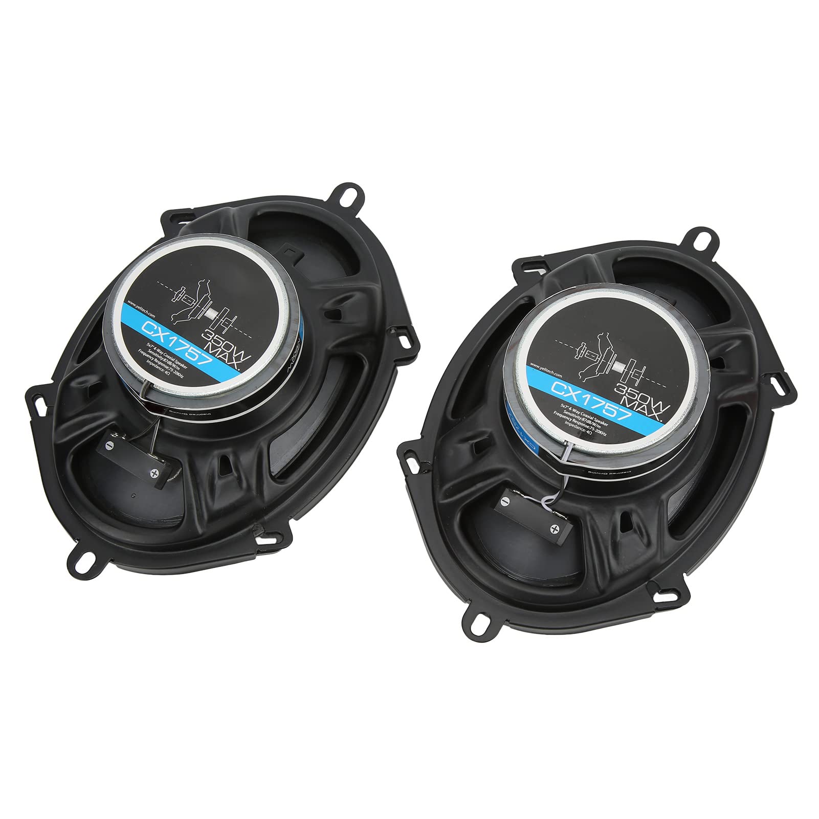 Empareje un de Altavoces para Automóvil de 5x7 Pulgadas y 350 W, Altavoces de Tweeter Coaxiales con Alta Potencia y Amplia Compatibilidad