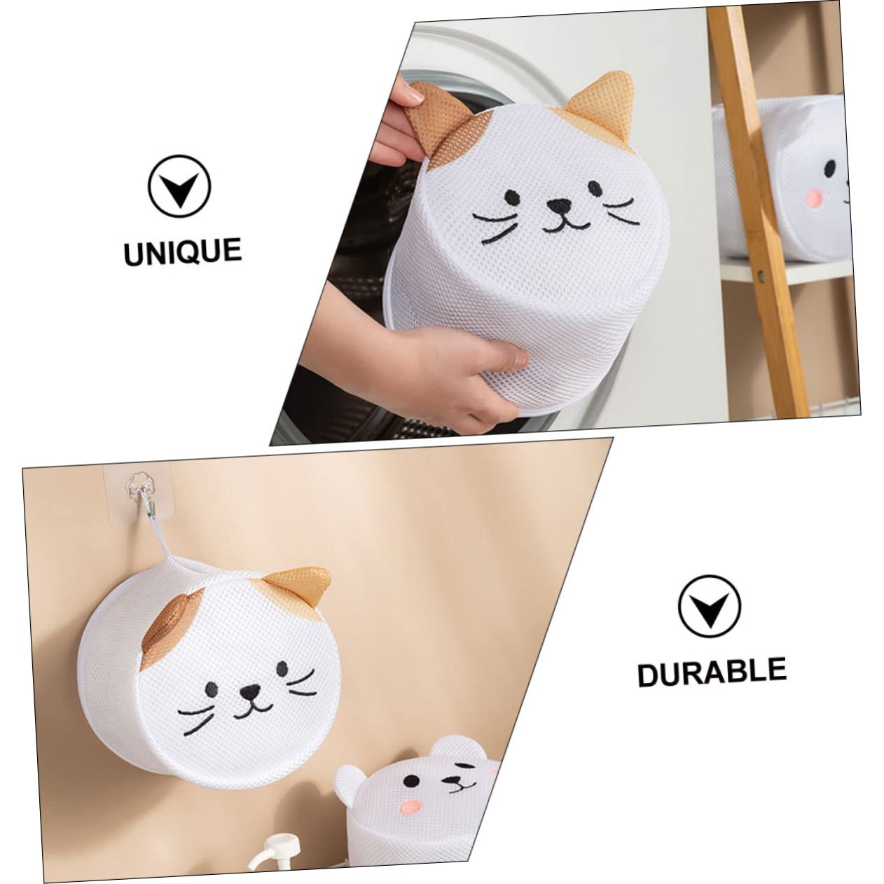 Cabilock 6stücke Wäschenetz Für Waschmaschine Cartoon Katzen Waschbeutel Aus Schützendes Mesh Für Unterwäsche Socken Und Kleine Kleidungsstücke Für Effektive Reinigung