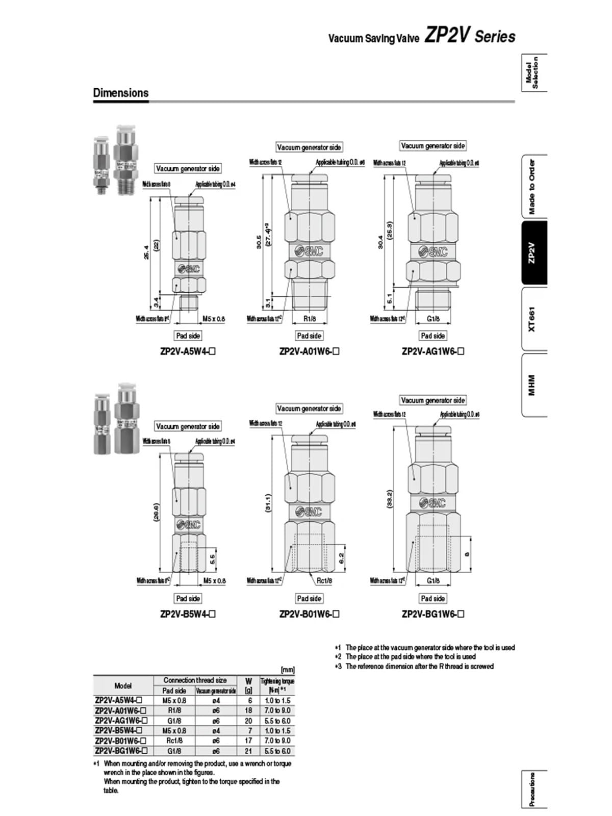 Válvula lógica de mandril de vacío, retención unidireccional ZP2V-A5/A8, ideal for uso industrial, mejora el flujo de trabajo(ZP2V-B5W4-03)