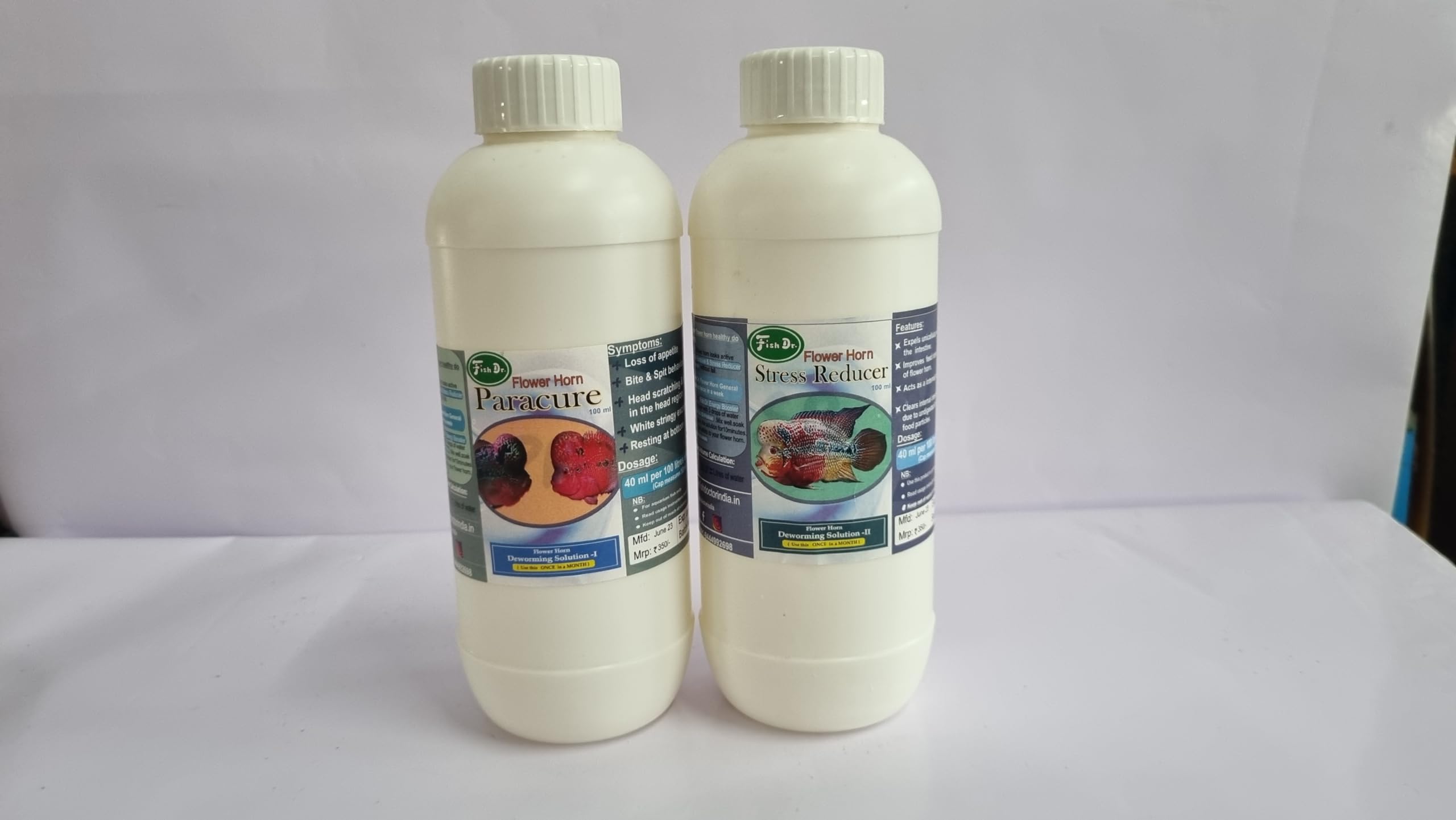 Fish Doctor India Deworming Solutions |500ml Packing|deworming Solution I &II| Economical Packing