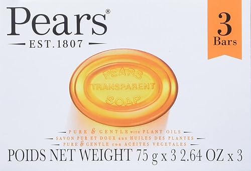 Miniatura 7 de Pears Barra de jabón transparente con aceite natural, 12 barras, 2.64 onzas cada una