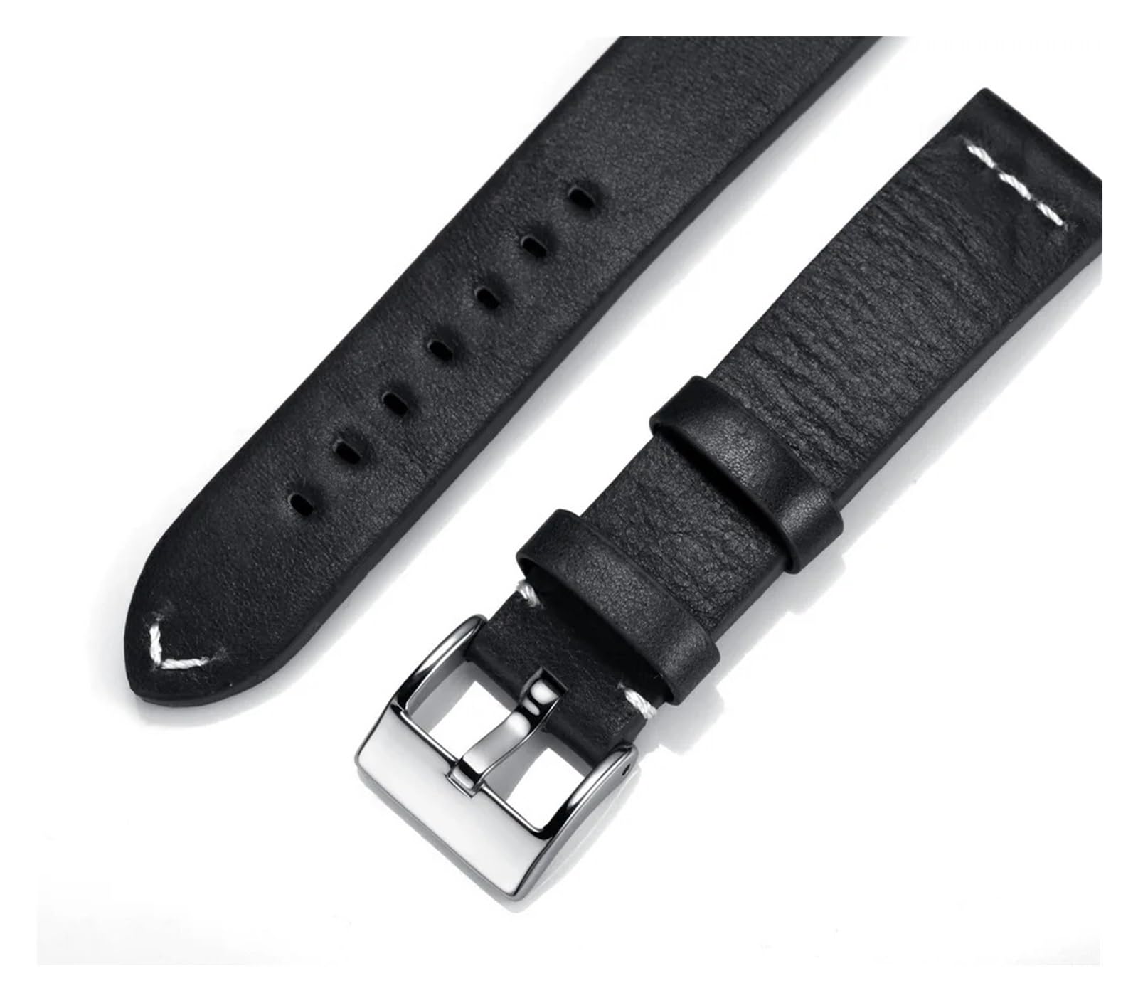 Uhrenarmband， Schnellverschluss-Uhrenarmbänder aus Leder, handgefertigtes Vintage-Uhrenarmband aus Kalbsleder