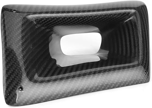 Conducto de entrada de ventilación de aire de parachoques delantero de fibra de carbono real apto para Nissan 350Z Z33 2003-2009 (lado izquierdo)