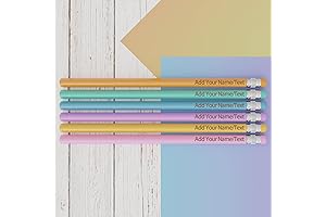 Personalized Pencils with Name: Custom Engraved Triangular Pencils