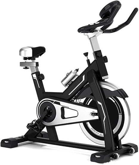 Amazon Co Jp フィットネスバイク エアロバイクホーム有酸素運動自転車 フィットネスコーチを実行している黒のアップライト自転車室内スポーツバイク 組み立て簡単 静音 ダイエット器具 トレーニングバイク Color Black Size 106x26 5x84cm ホーム キッチン