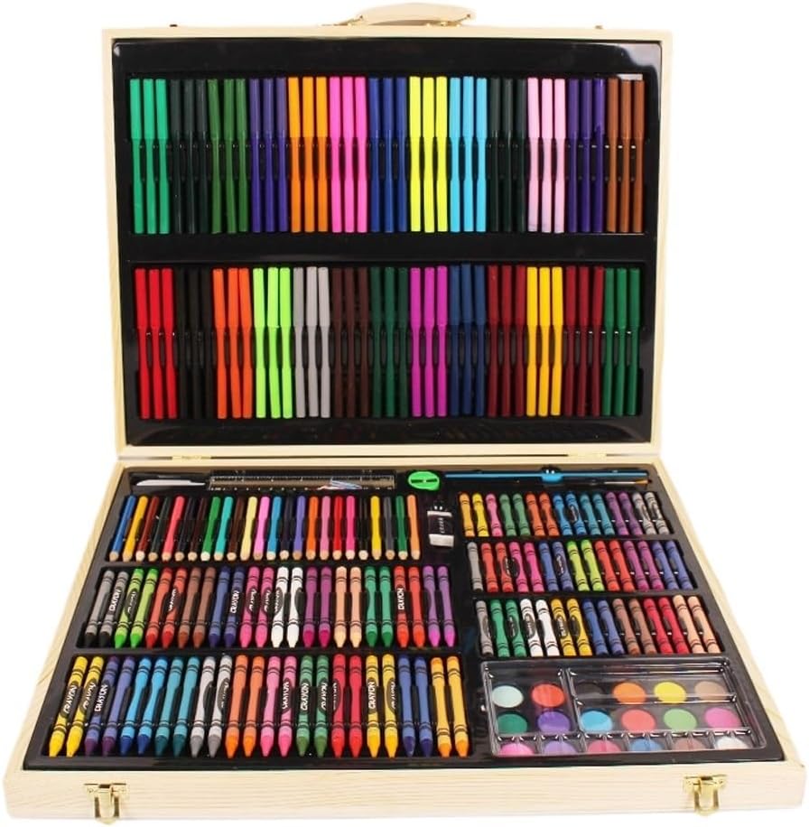 Watercolor Pen Set Wooden Box Art Brush Color Lead Oil Painting Stick Stationery