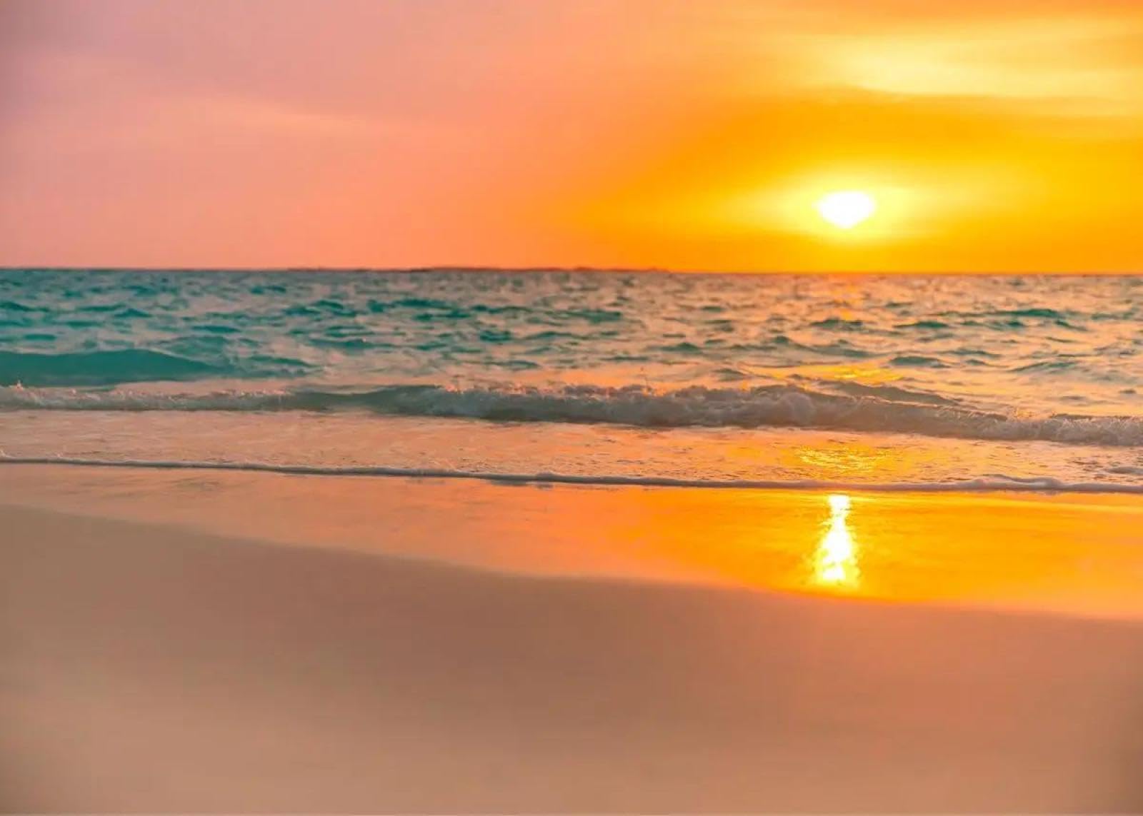 SHINERING Sunsets Natural Sea Beach Landscape Poster And Prints Picture Canvas Painting Wall Art For Living Room Home Decor A17 21X30Cm Unframed