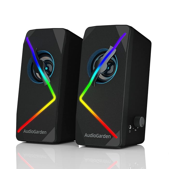 Buy LTC AudioGarden AG201 Computer Speakers, 2.0 Channel Wired RGB