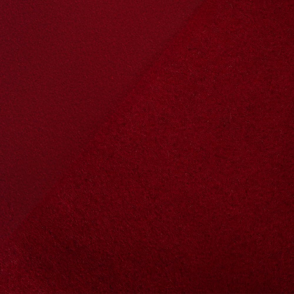 Felt Fabric Squares 10 Pack – 10"x10" (25x25cm) – Marl Red Wool Blend – Soft Craft Felt for Sewing, DIY Projects