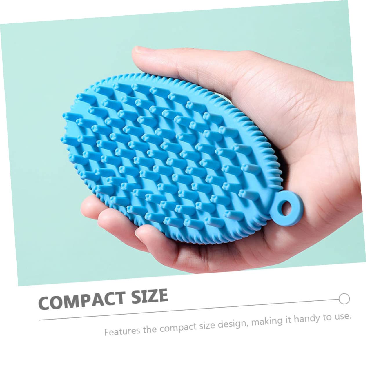 Healeved 3piezas Cepillo De De Silicona Para Adultos y Bebés Herramienta De Limpieza Para Piel Masajeador Para Cuerpo y Cabello Diseño Simple Color Aleatorio Para y Cuidado