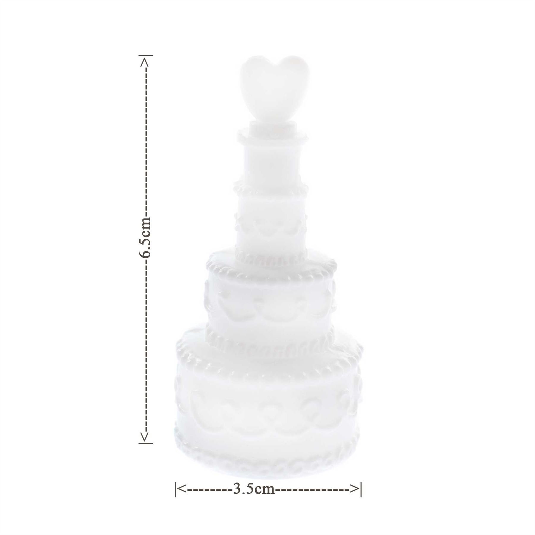 144 Wedding Cake Shape Bubble White Wand Favours Table Decoration Party Games Accessories Favours Toys Gifts - Image 2