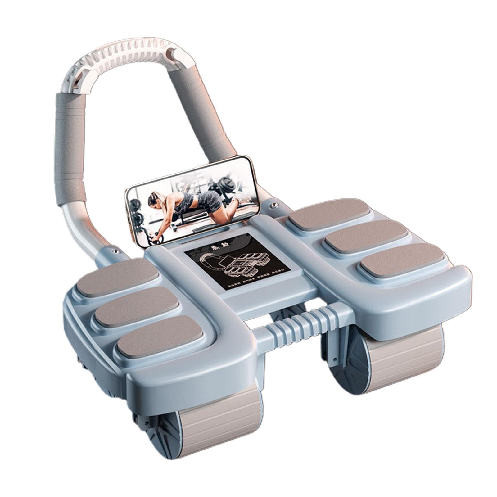Abdominal Rad Ab Roller, Abdominal Rad, Kleine Übungsrolle, Auto Rebound Krafttrainingsausrüstung, Fitness Trainingsrad in