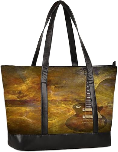 Funda para portátil de guitarra eléctrica, funda para laptop de 13 a 15.6 pulgadas con cremallera para mujer, bolsa de hombro, bolsa de mensajero,