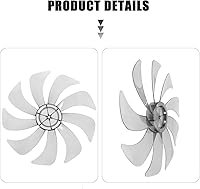 Vista 6 de MERRYHAPY Cuchillas de ventilador de repuesto para ventiladores de mesa y pedestal de pie, material resistente a altas temperaturas y accesorios