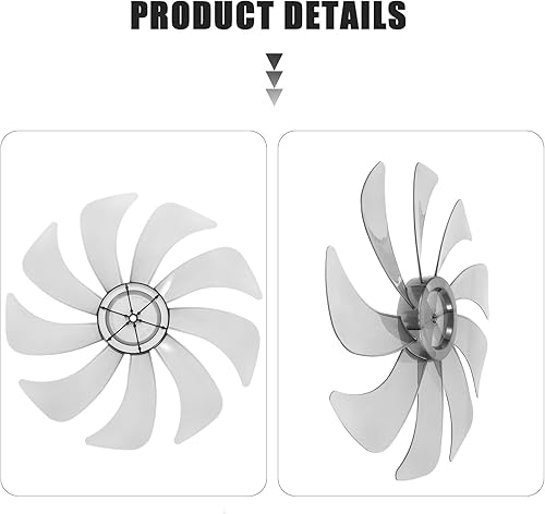 Miniatura 6 de MERRYHAPY Cuchillas de ventilador de repuesto para ventiladores de mesa y pedestal de pie, material resistente a altas temperaturas y accesorios de