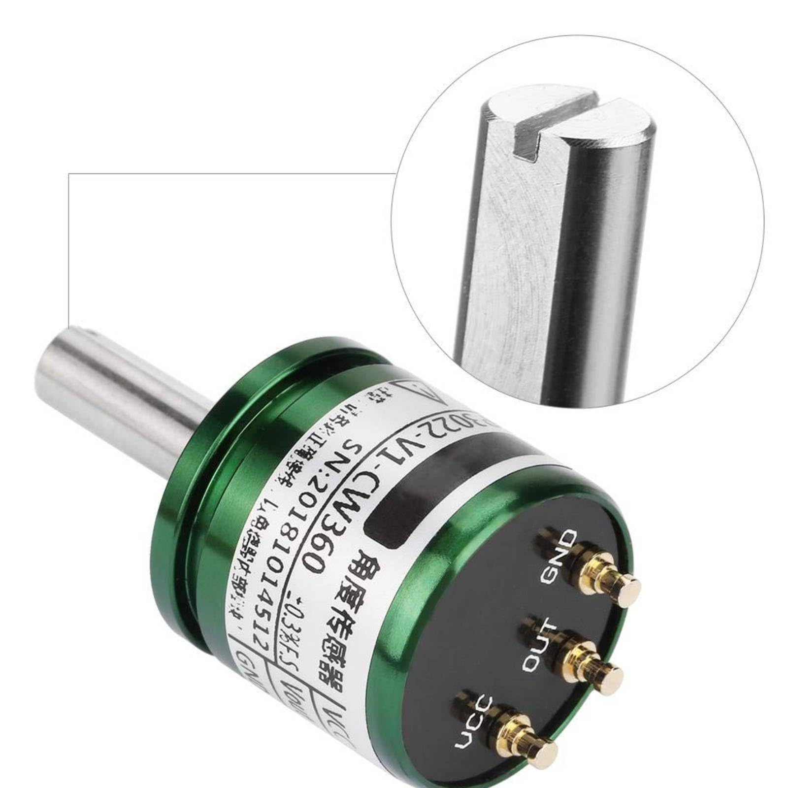 Sensore angolo Hall - Risoluzione 0,088°0-360 gradi Sensore angolo Hall girevole Uscita 0-5V Cerchio completo 12Bit