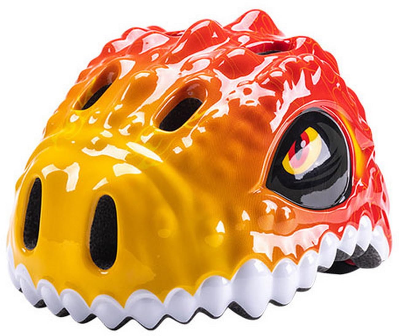 AOOPOO Kids Helmet, Youth Cute Cartoon Dinosaur Bike Helmets, Boys Girls Age 3-10 Years Old, Adjustable Multi-Sport Protection Gear Size 19"-21" for BMX Cycle Skateboard (Orange)