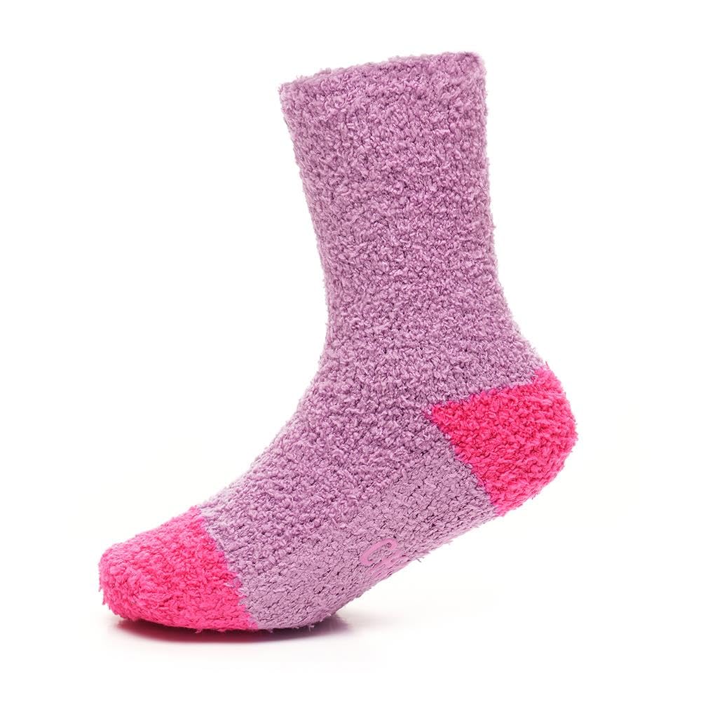 A2Z 4 Kids Girls Slogan Novelty Cosy Socks Super Soft Funky Fluffy - Socks AZ538 Lilac 11-14 (4-5.5)