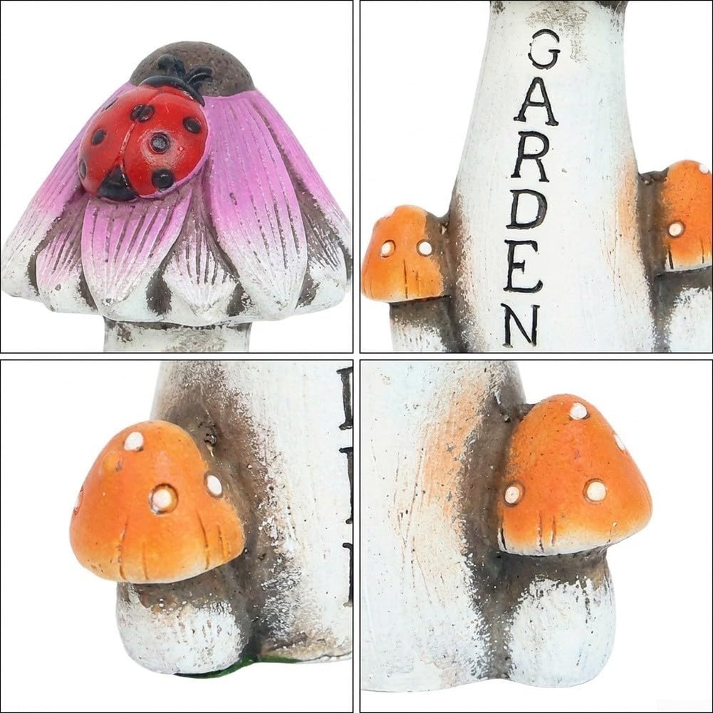 Ornamento da per giardino in Cemento 9cm Ornamento da per giardino(Mushroom-a)