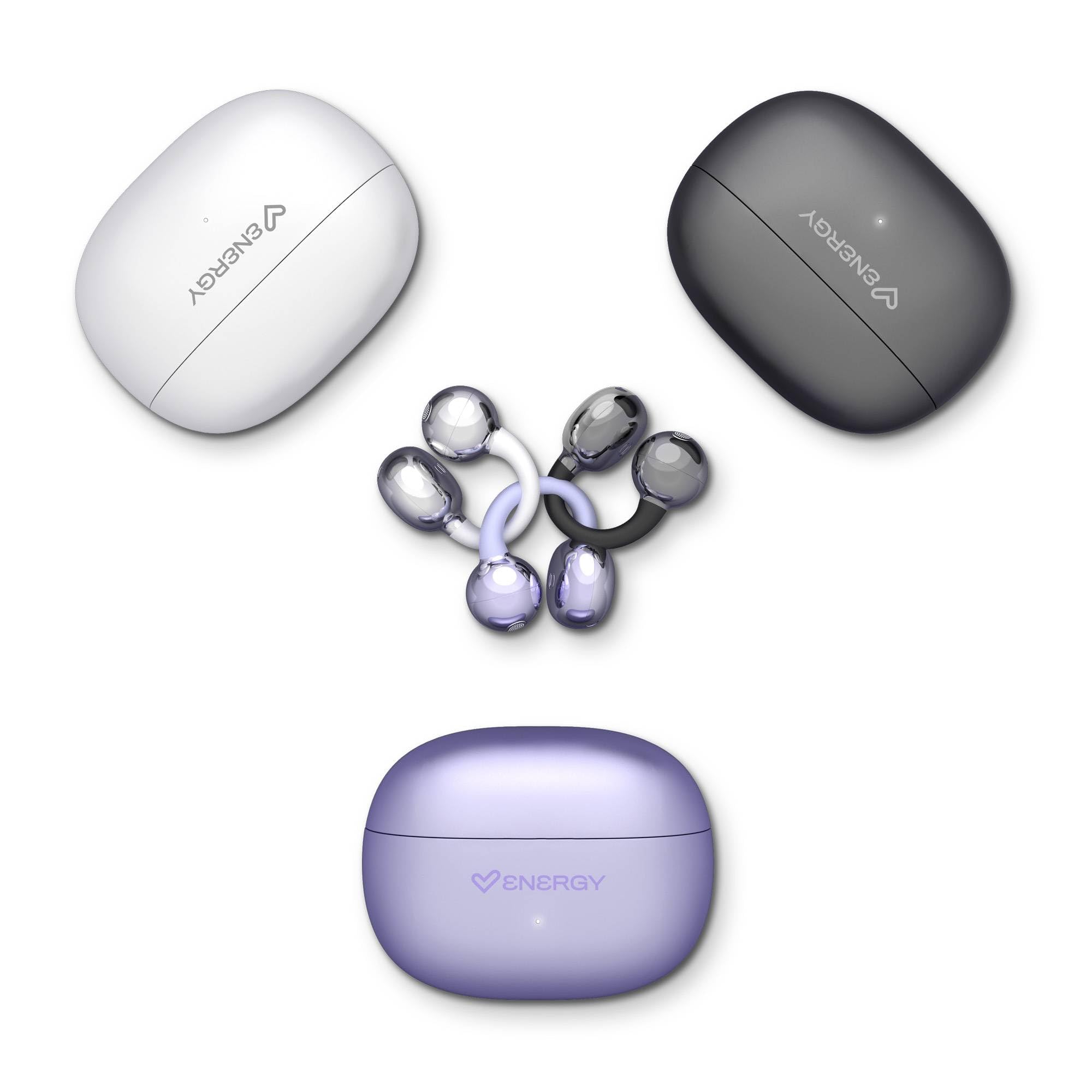 Energy Sistem ChicPods Auriculares Inalambricos Bluetooth Premium Insonorizados Open Sound 23H Bateria ENC Cascos con Cancelacion Ruido en Llamadas IPX4 Resistentes al Agua True Wireless Blanco