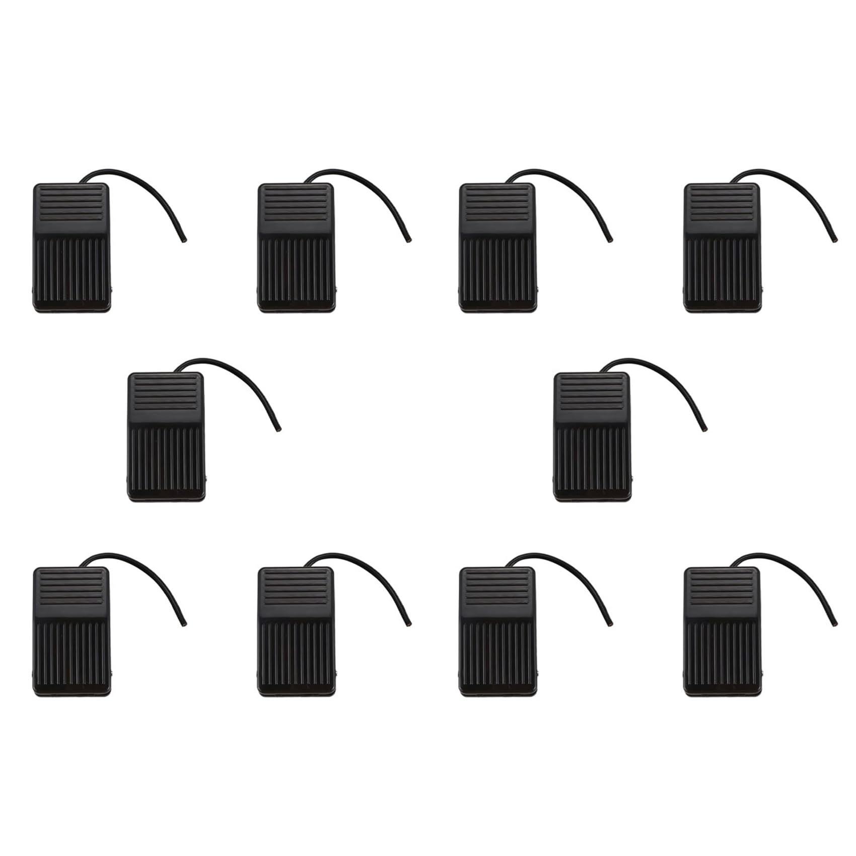 Jnchdghwa 10X 250V 10A SPDT Nonslip Plastic Momentary Electric Power Foot Pedal Switch