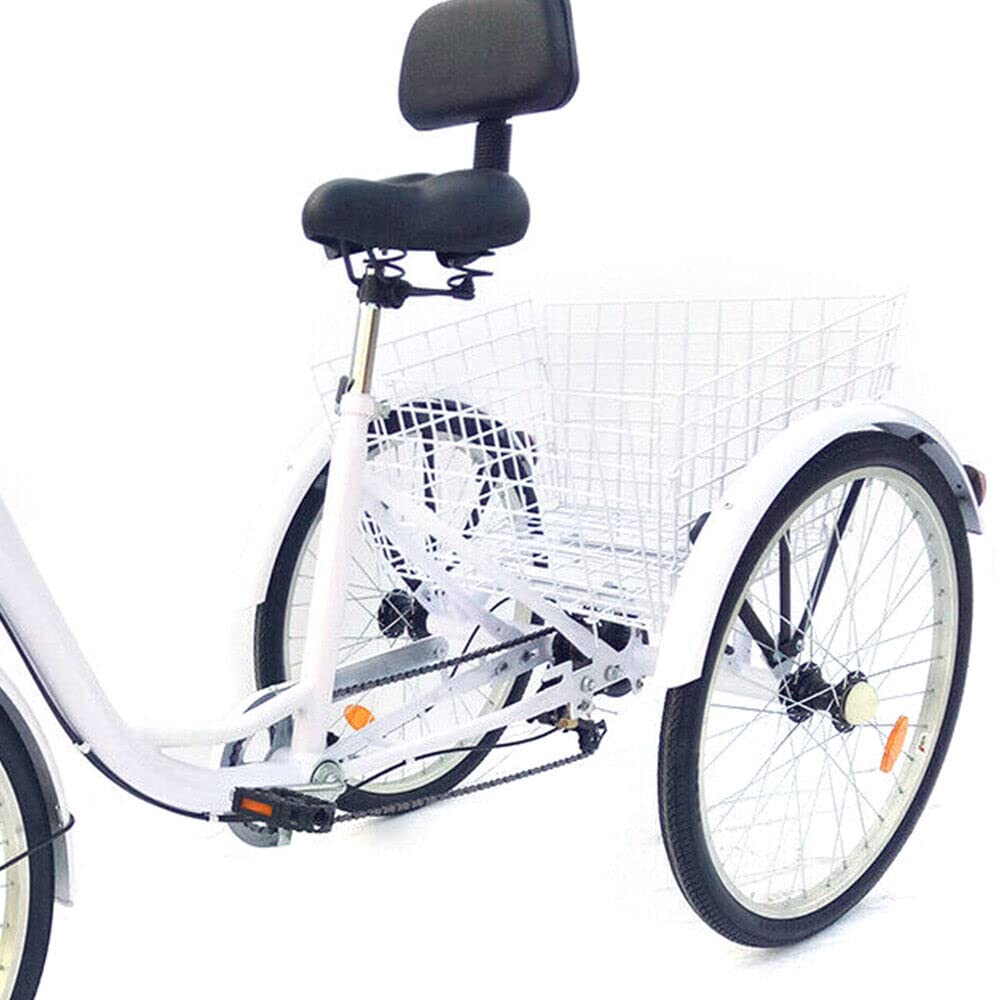 ADULTE 8 VITESSES 20 pouces Tricycle à trois roues vélo Premium avec ADULTE 8 VITESSES 20 pouces Tricycle à trois roues vélo Premium avec