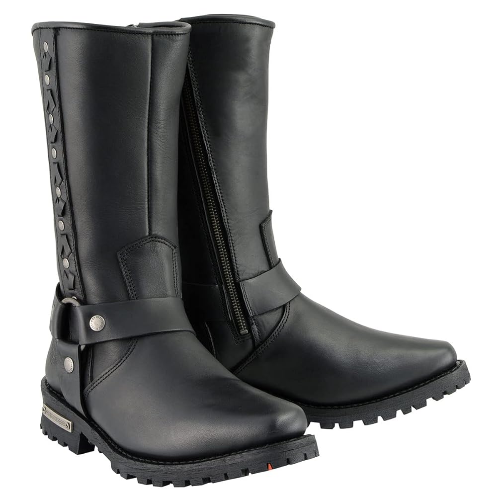 マチャケ Zara Men's Steven Meisel Black Leather Biker Boots EU40 US7