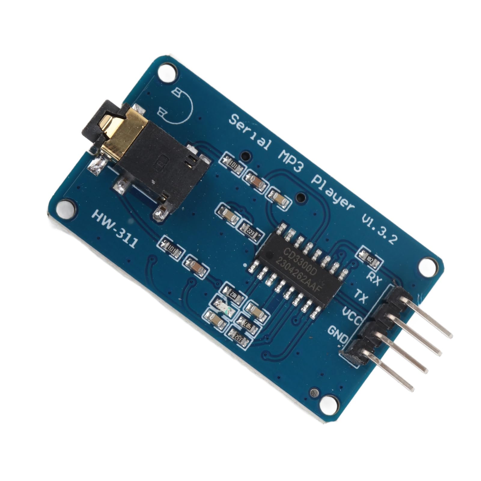 MP3 Player Module UART Serial Port Control Music Play Board with Memory Card Socket for Leonardo Due, Easy to Install