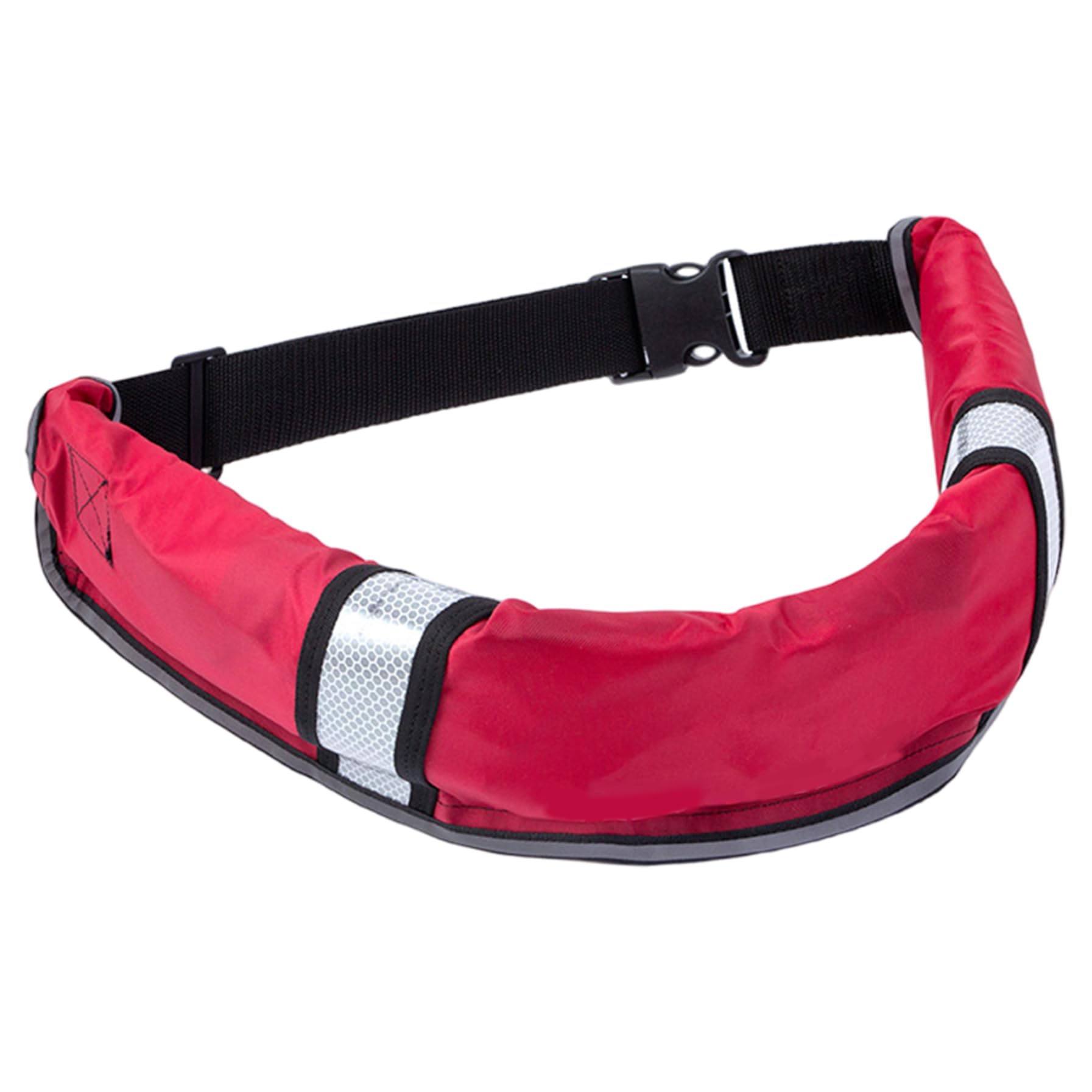 Faroby Belt Life Jackets for Adults, Automatic Adjustable Inflatable Life Belt with Whistle & Reflective Strip Red