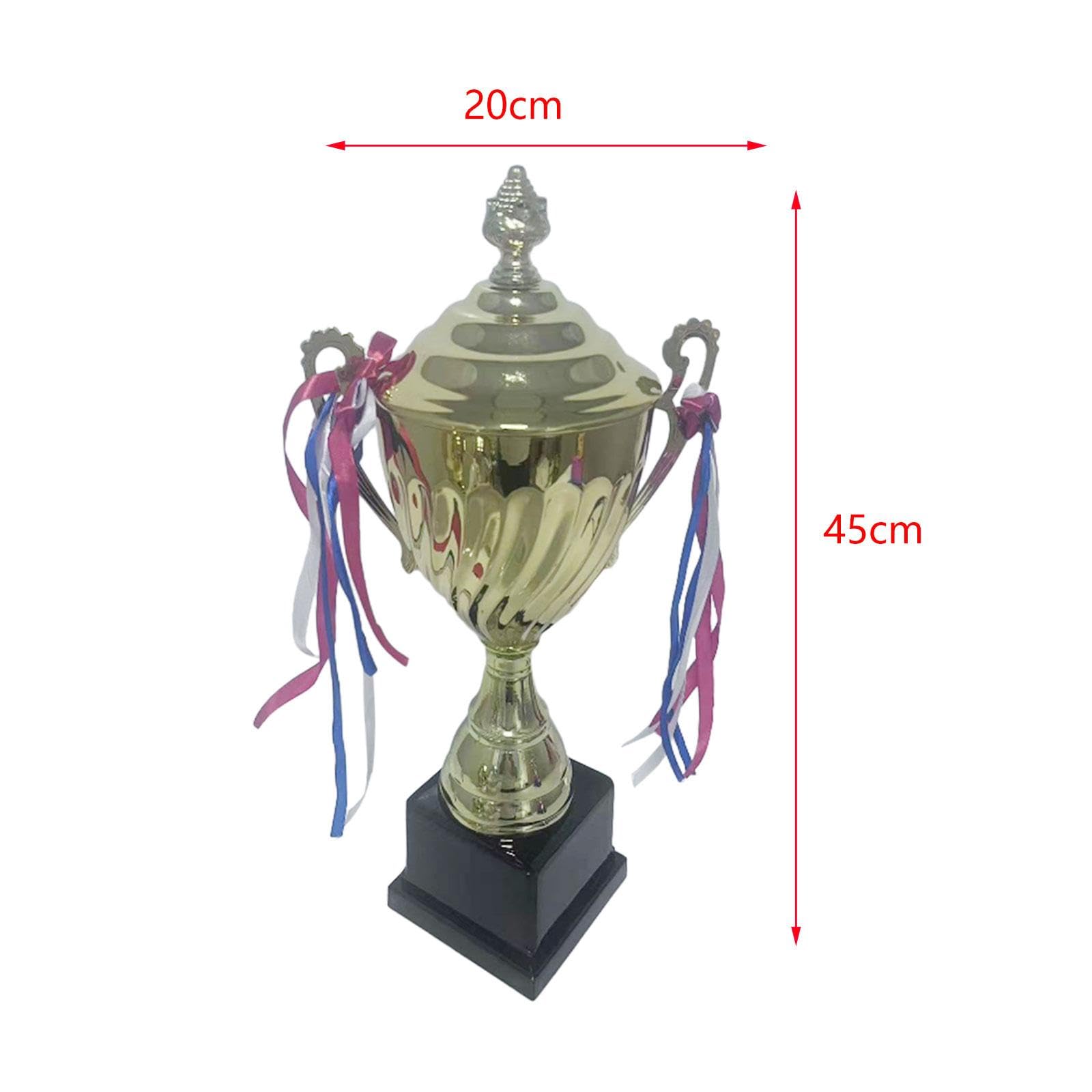Amagogo Fußball Trophäe Pokal Fans Souvenirs Wettbewerbe Award Trophäe mit Sockel für Sport Meisterschaft Karneval Sieger Teamwork Award