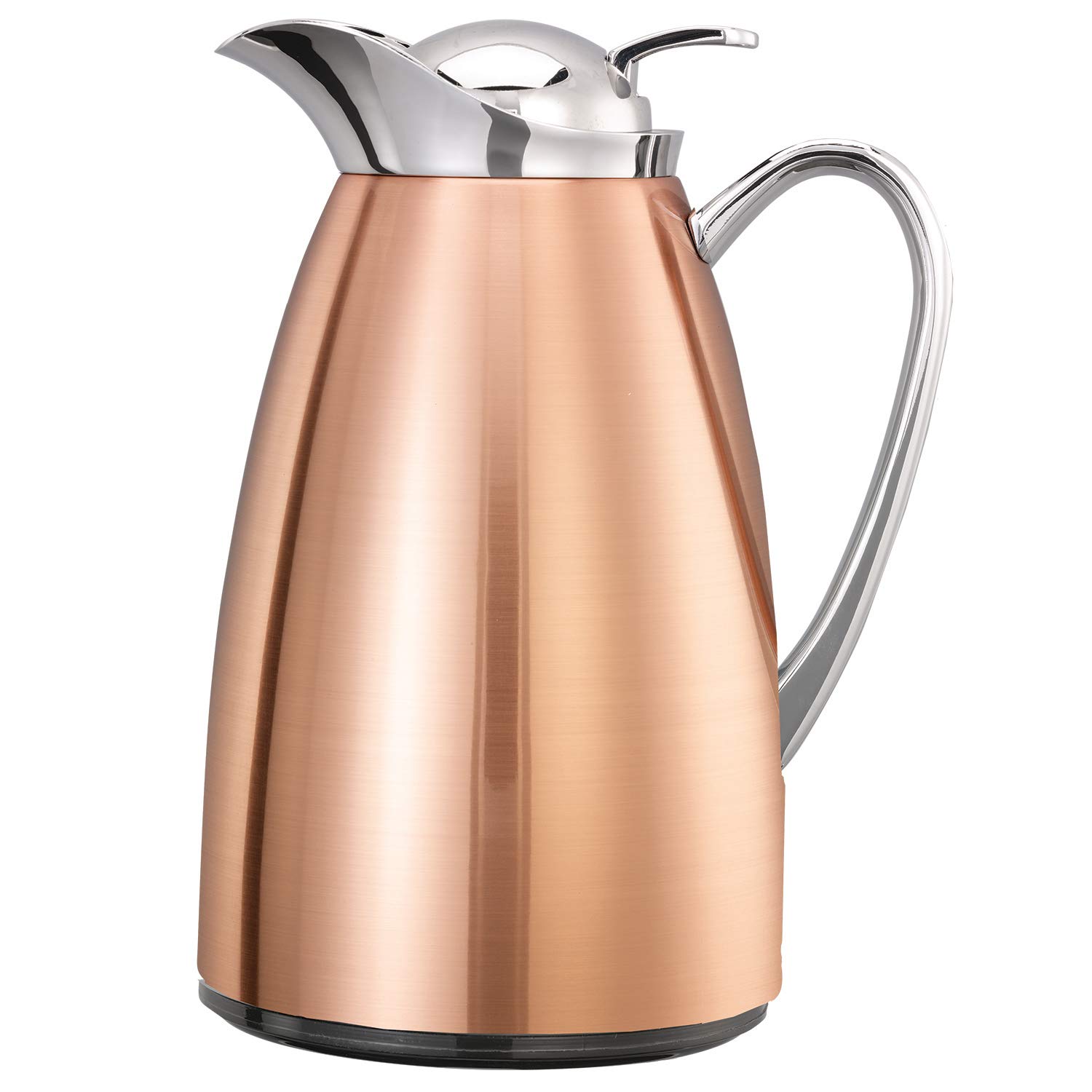 Service Ideas CJZS6CP Classy Carafe, Stainless Lined, Copper finish, 0.6 L