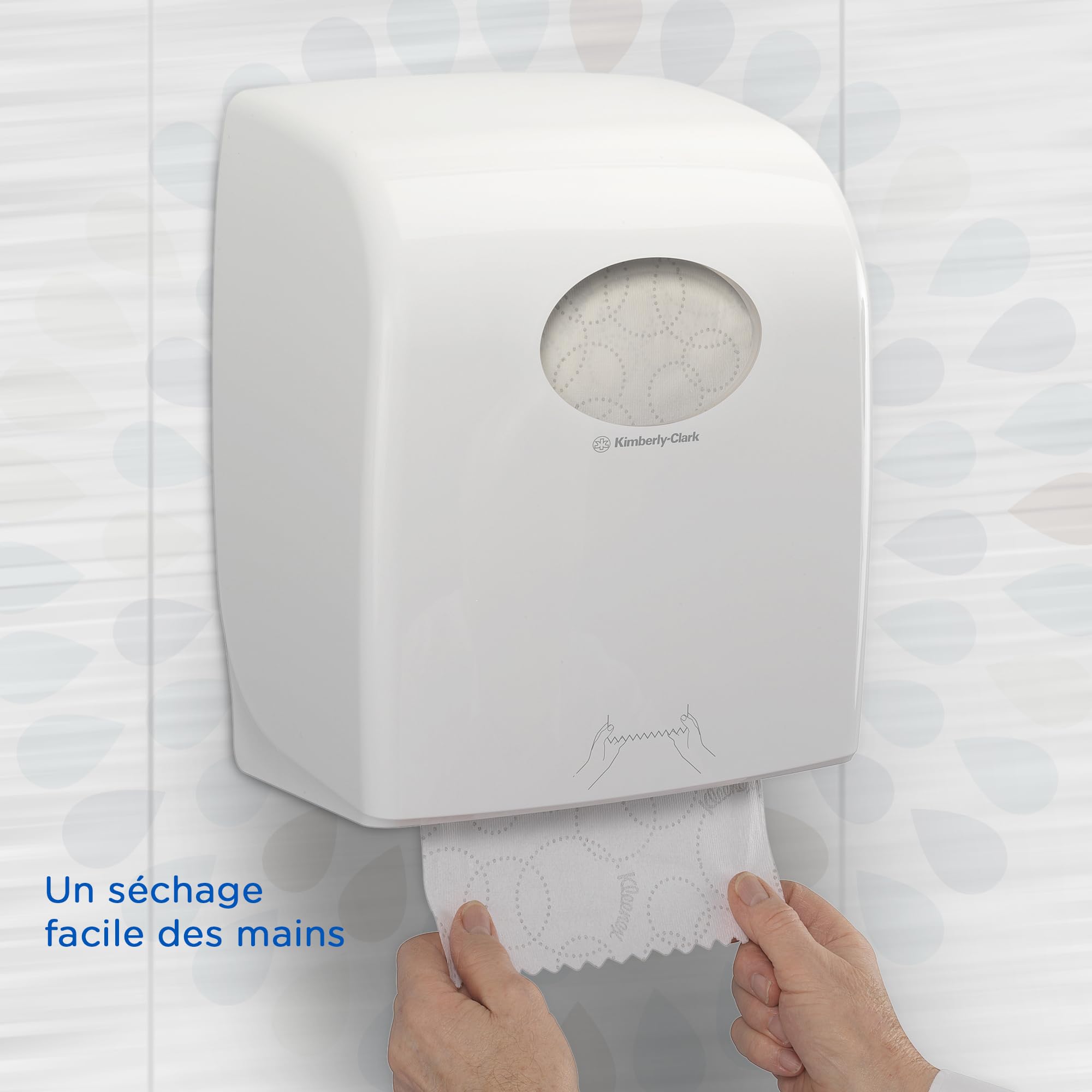 Kleenex® Ultra Essuie-Mains Roulés 6780 – Papier à 2 Épaisseurs, Airflex™, Gaufré, Recyclé – 6 Rouleaux x 150 m (600 Feuilles Total)