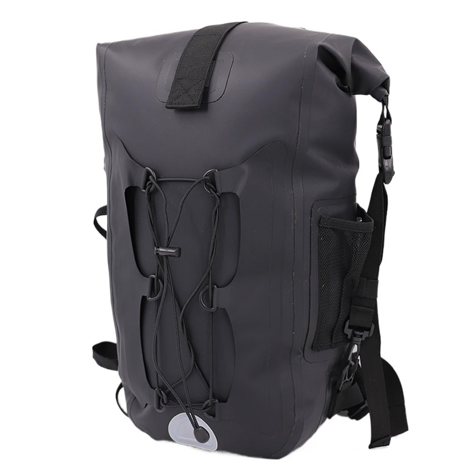 Sac étanche Sac à Dos étanche 20 L avec Couvercle Enroulable for Kayak, Plage, Rafting, rivière, Excursion en Bord de mer, plongée, randonnée(Black)