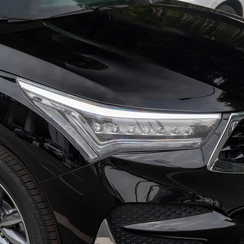 2 Pezzi Auto Faro Tinta Nero Pellicola Protettiva Vinile Protezione Adesivo TPU Trasparente, per Acura RDX 2019-presente